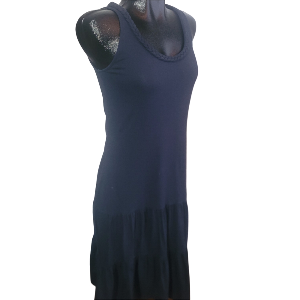 Lauren Ralph Lauren Navy Blue Maxi Tank Dress - drop waist - Picture 2 of 7
